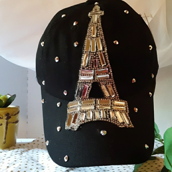 Bijorca Accessories - Blingy Black Denim Ballcap